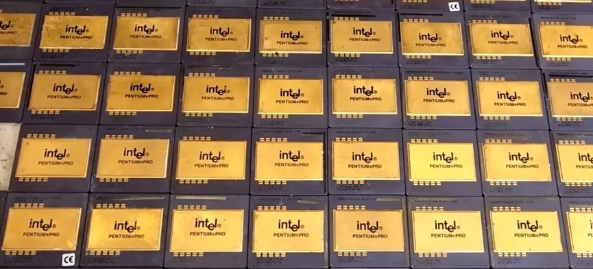 intel pentium pro ceramic scrap